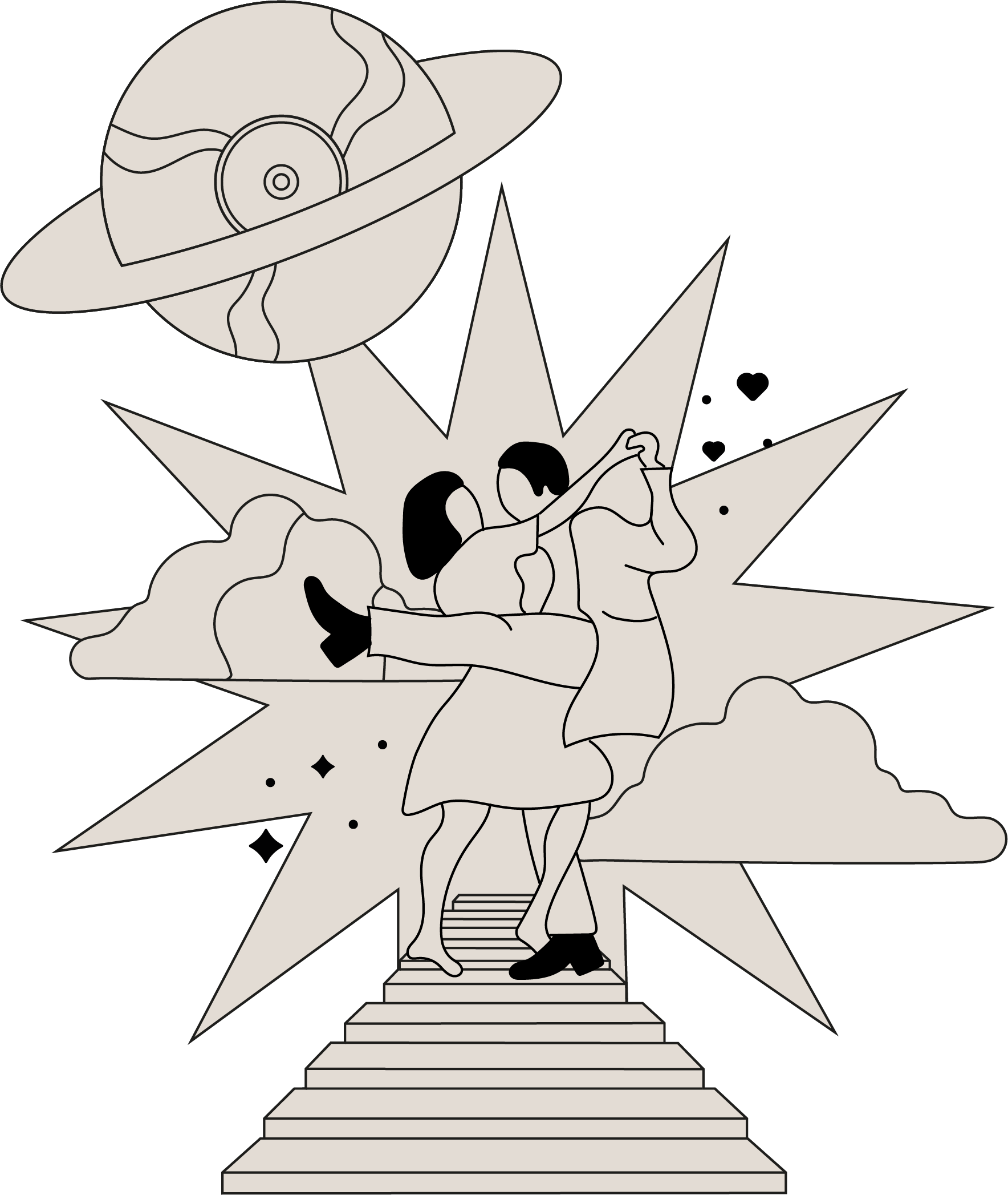 Hochzeit Illustration